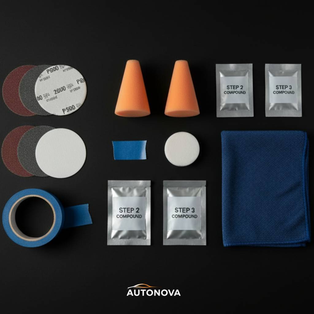 Kit Restauration & Protection – Phares, Jantes, Rayures & Carrosserie – AUTONOVA