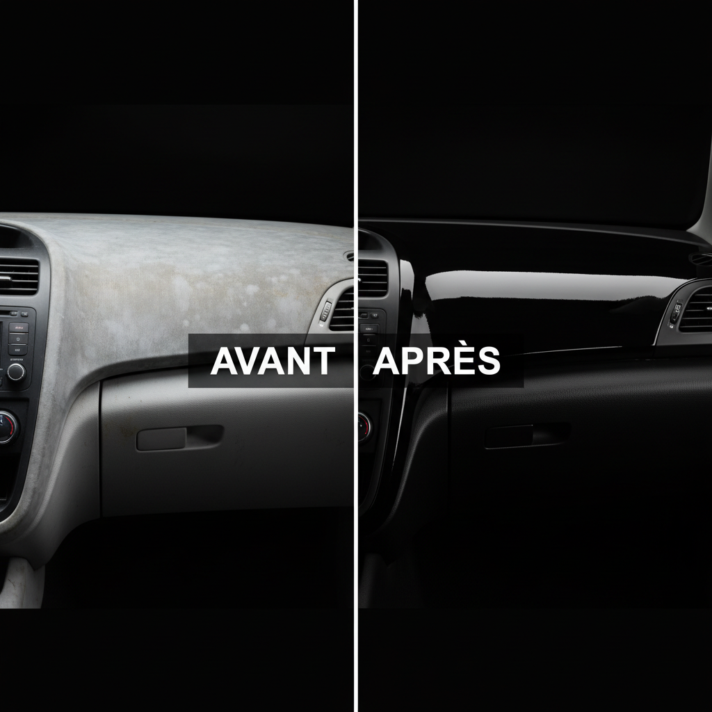 Avant/Après - Nettoyant plastiques