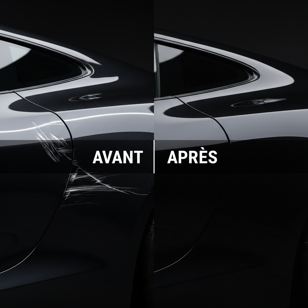 Avant/Après - Scratch Mend Pro