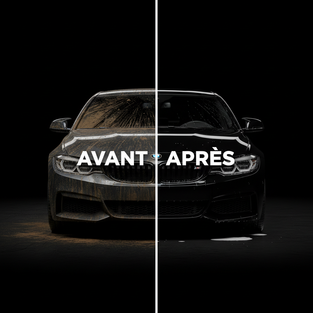 Avant/Après - Shampoing mousse