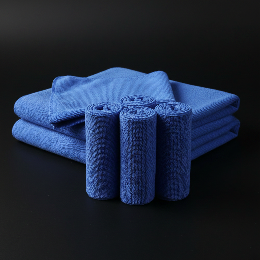 Pack 5 microfibres detailing fond noir
