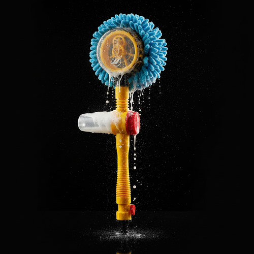 Brosse rotative automatique fond noir