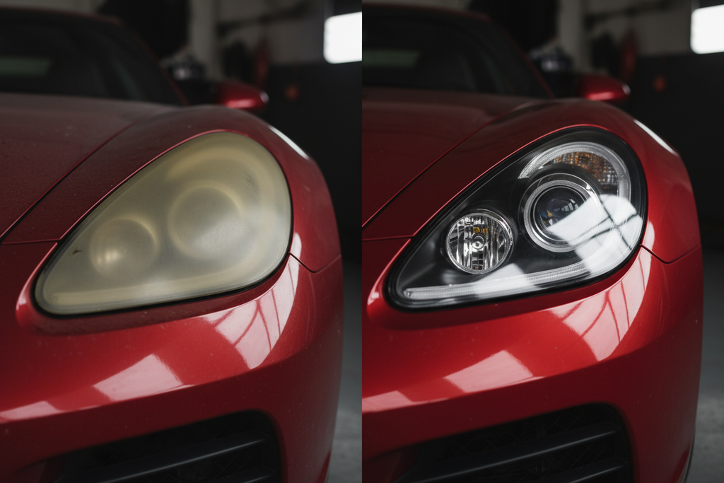 Kit restauration phares avant après