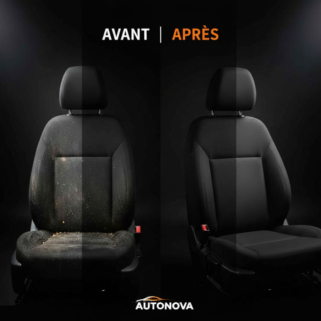 Nettoyant Tissus - Avant/Après