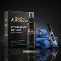 AUTONOVA – Kit Réparation Rayures Premium – Stylo + Nano Coating + Microfibres
