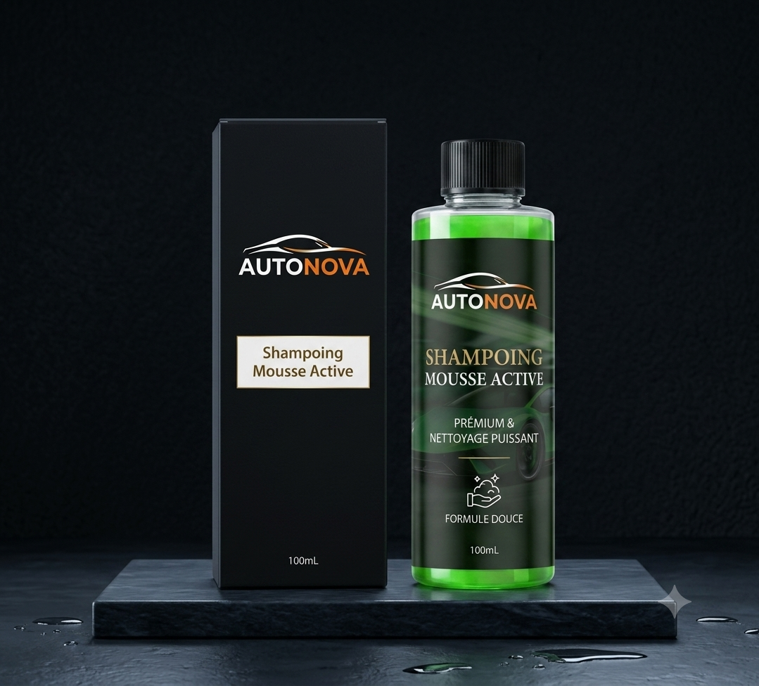Shampoing Mousse Active 100mL – Lavage Haute Mousse | AUTONOVA